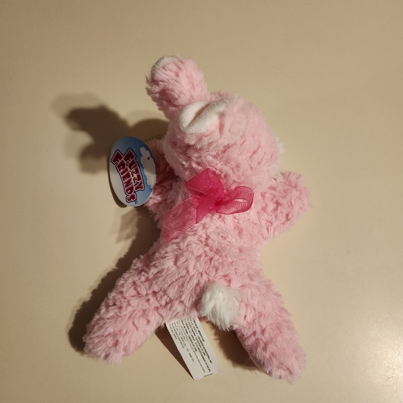Fuzzy Friends Pink Bunny Stuffed Animal - Picture 3 of 5